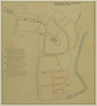 27549 Plattegrond van een gedeelte van de zuidelijke binnenstad van Utrecht met aanduiding van in de grond gevonden ...